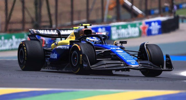 Franco Colapinto tuvo una accidentada carrera en Brasil