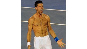 Djokovic y su grito final.