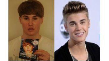 El hombre pagó u$s 100.000 para parecerse a Justin Bieber.