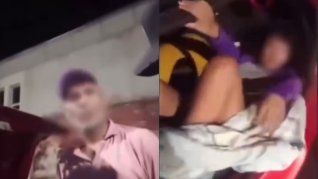 El conductor se mostró sorprendido al encontrar a su pareja en el baúl  El conductor se mostró sorprendido al encontrar a su pareja en el baúl