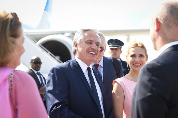 Alberto Fernández arribó a Houston, donde almorzará con empresarios del sector energético.