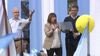 Patricia Bullrich encabeza su primer acto de cierre de campaña.