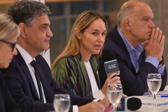 Clara Muzzio, vicejefa de Gobierno de la Ciudad hoy en conferencia de prensa.