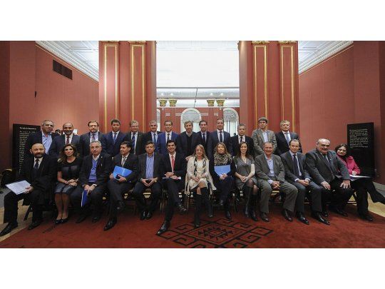 Los gobernadores, en Casa Rosada.