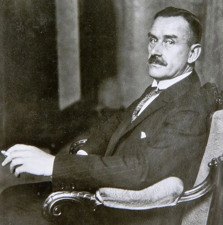 Thomas Mann, ganador del Nobel de Literatura en 1929, autor de 
