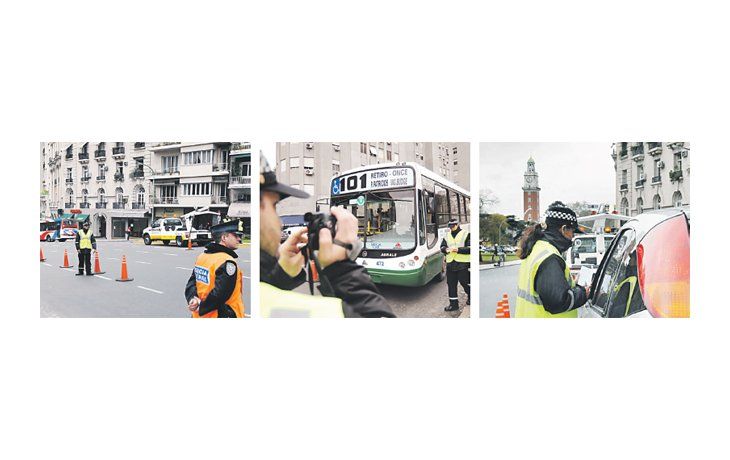 Los agentes sancionaron a los conductores que no respetaron los semáforos rojos ni los límites permitidos de velocidad.