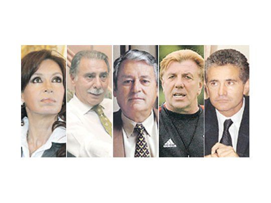 Cristina deKirchner - JorgeSobisch - CarlosKunkel - ReinaldoMerlo - ManuelAntelo.