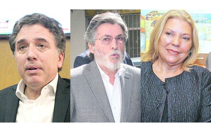 ámbito.com | Nicolás Dujovne, Alberto Abad y Elisa Carrió.