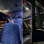 Un micro con hinchas de Boca fue atacado a piedrazos en Chile Un micro con hinchas de Boca fue atacado a piedrazos en Chile