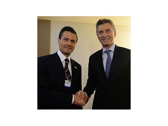 Mauricio Macri y  Enrique Peña Nieto