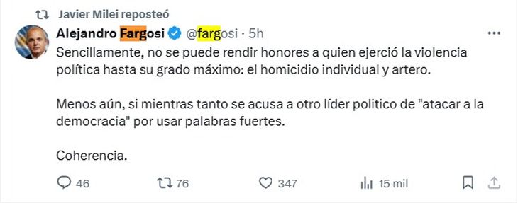 Javier Milei compartió un duro mensaje en referencia a la muerte del expresidente uruguayo. Javier Milei compartió un duro mensaje en referencia a la muerte del expresidente uruguayo.