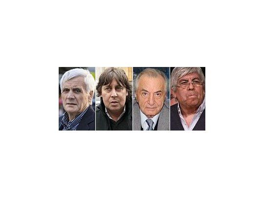 Antonio Caló, Pablo Micheli, Armando Cavalieri y Hugo Moyano