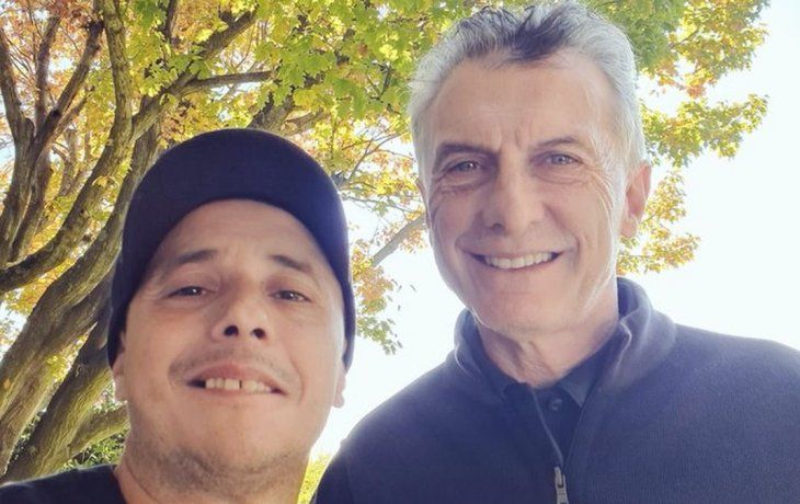 David Martínez y Mauricio Macri.&nbsp;