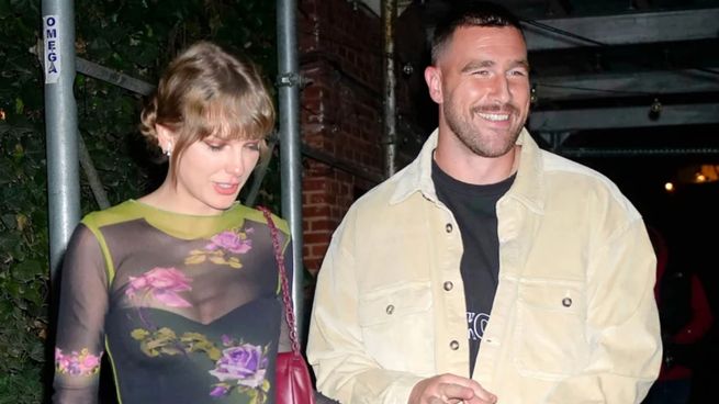 Taylor Swift y Travis Kelce en Buenos Aires. 