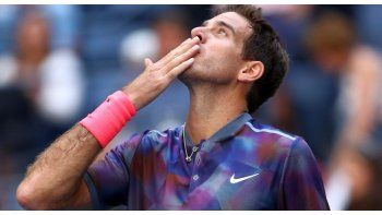 Del Potro debutó con éxito en el US Open.