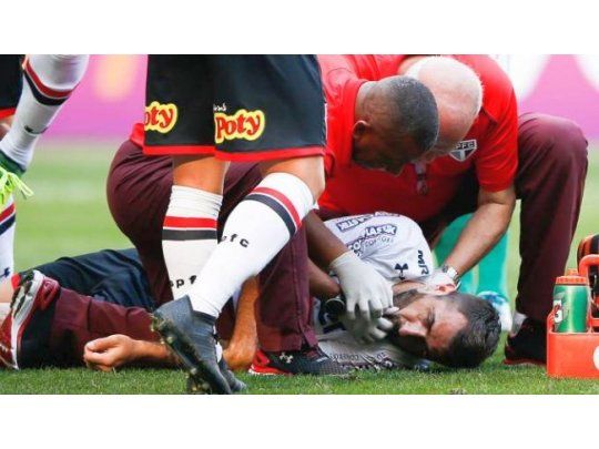 Pratto fue atendido inmediatamente por los médicos de San Pablo.