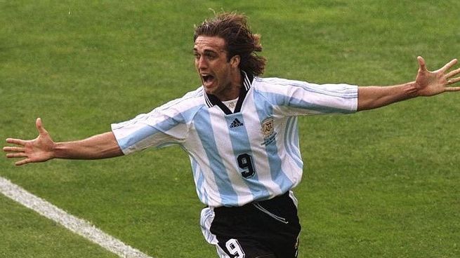 Batistuta es el máximo goleador de la Selección argentina en mundiales.