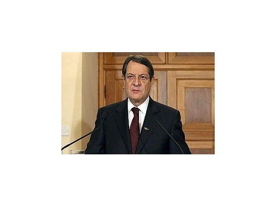 El presidente de Chipre, Nikos Anastasiades.