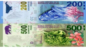 Los nuevos billetes de $ 500 comenzarán a circular desde fines de junio próximo, mientras que los de $ 200 lo harán en octubre.