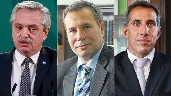 Alberto Fernández, Alberto Nisman y Diego Luciani.