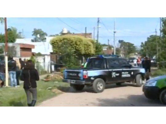 El lugar de la masacre (captura de TV)