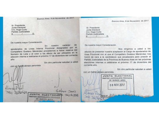 Interna PJ. Ayer aparecieron los primeros anotados para competir por la presidencia del partido. Gustavo Menéndez (Merlo) se presentó ante la Junta Electoral, al igual que Walter Festa (Moreno). Las listas cierran el 16.