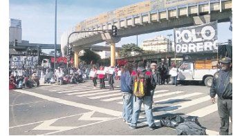 Uno de los cortes más importantes se dio en el cruce de las avenidas 9 de Julio y San Juan.