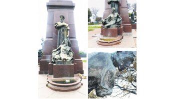 ámbito.com | El Monumento a España, en Costanera Sur; Familia de Ciervos, frente al Rosedal,  y El Cegador, en la Plaza Rubén Darío, son  tres de las 20 piezas artísticas que están hoy en situación de riesgo. Además, hay miles de esculturas arruinadas, principalmente