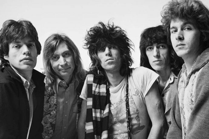 Mick Jagger, Charlie Watts, Keith Richards, Bill Wyman y Mick Taylor en los años setenta.