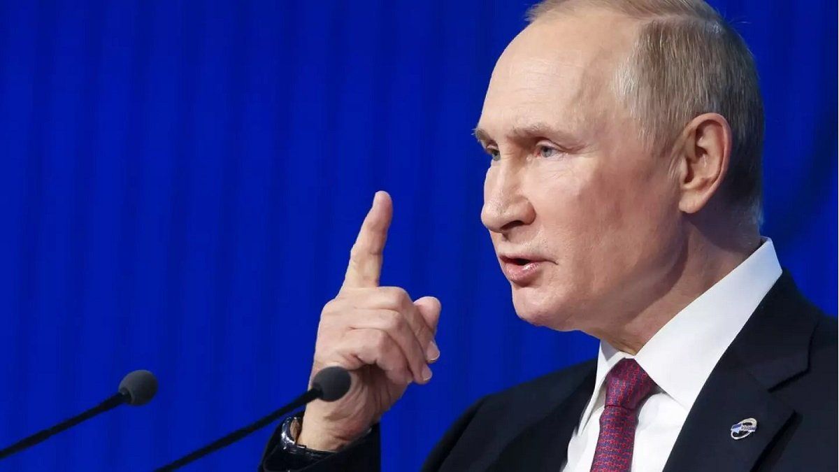 Putin accused the US and NATO of trying to destroy Russia