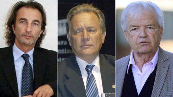 Ángelo Calcaterra, Aldo Roggio y Luis Betnaza.