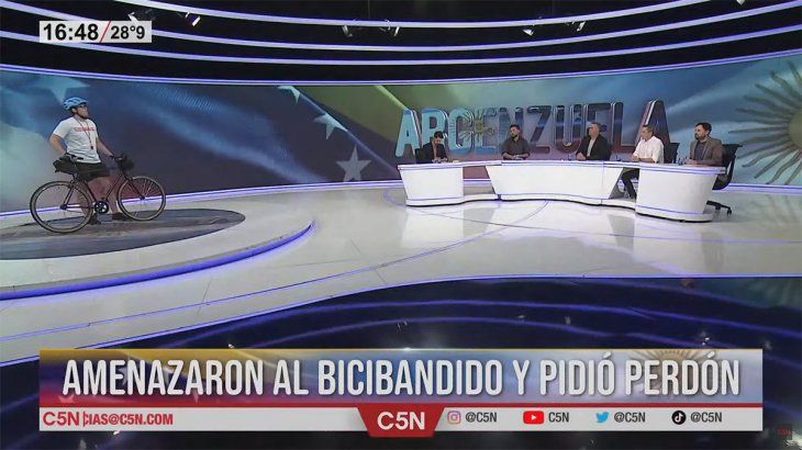 El bicibandido se reconoció violento y confirmó que recibe amenazas