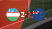 vibrante 2-2 entre uzbekistan y nueva zelanda