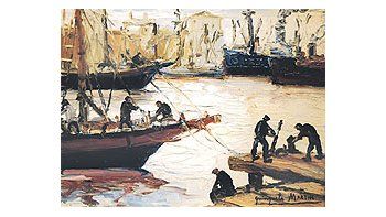ámbito.com | A 30 años de su fallecimiento, Benito Quinquela Martín (arriba uno de sus obras emblemáticas) es el artista más demandado de la Argentina.