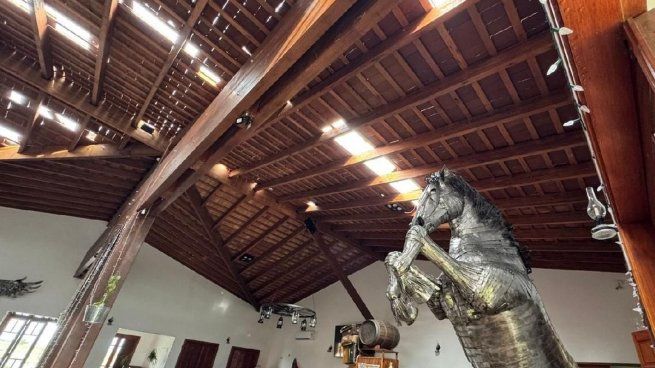 Así quedó el techo del restaurante cordobés tras el temporal