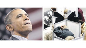 Barack Obama (arriba) deberá lidiar desde hoy con los efectos políticos de su derrota en los comicios de mitad de mandato. La crisis económica hizo difícil la decisión para muchos electores que habían acompañado con esperanza la llegada del demócrata a la Casa Blanca (derecha).
