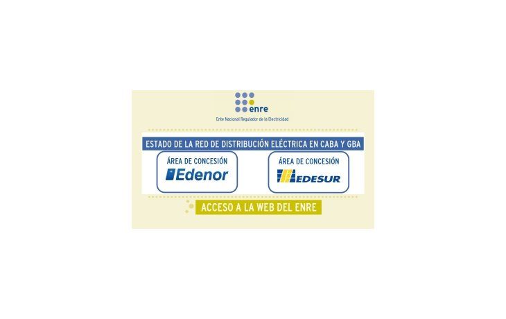Enterate si en tu barrio habrá cortes de luz