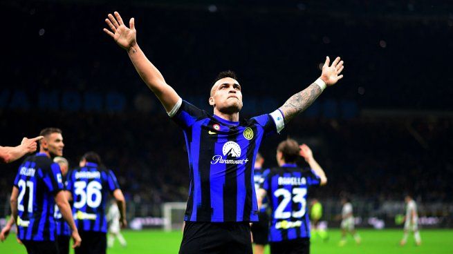 Toca el cielo. Lautaro Martínez, camino a ser campeón y goleador en la Serie A italiana. 