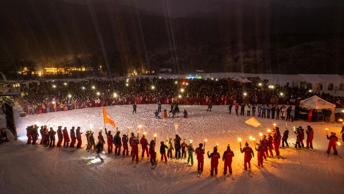 With a party at the Castor, the winter season was inaugurated in Ushuaia