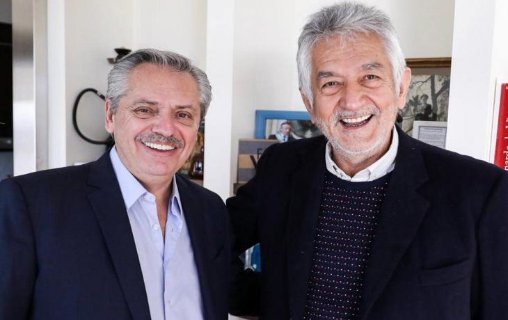 Alberto Fernández junto a Alberto Rodríguez Saá.