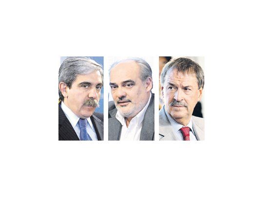 Aníbal Fernández, Ricardo Colombi, Juan Schiaretti