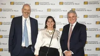 Pablo Quirno,Federico Sturzenegger y María Josefina Rouillet. Pablo Quirno,Federico Sturzenegger y María Josefina Rouillet.