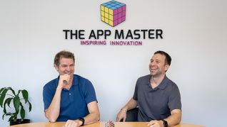Los emprendedores Matías Hilaire y Marcelo De Luca, fundadores de The App Master. Los emprendedores Matías Hilaire y Marcelo De Luca, fundadores de The App Master.