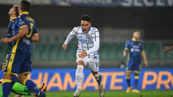 Lautaro Martínez le dio el triunfo a Inter en la Liga italiana.