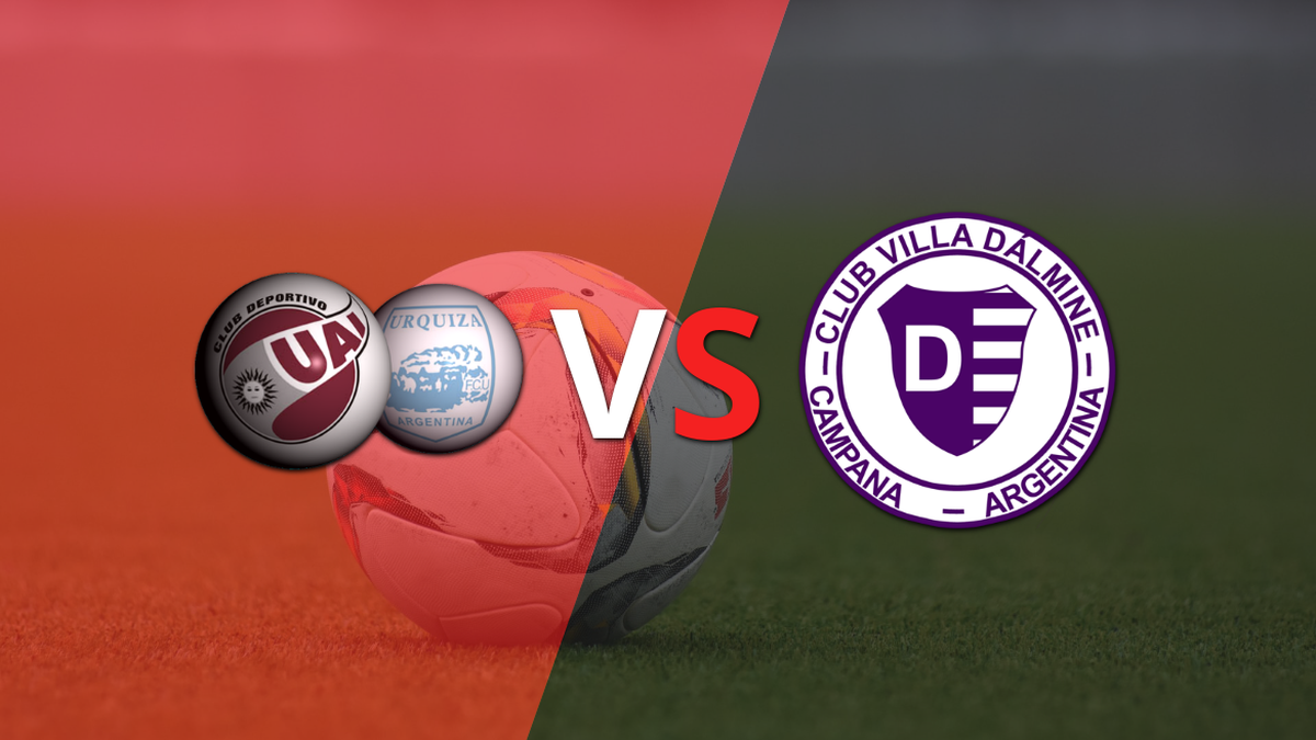 The game between UAI Urquiza and Villa Dálmine begins at the Monumental stadium in Villa Lynch