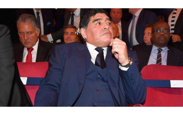 Diego Maradona no estuvo en el ensayo de FIFA del sorteo mundialista.