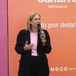 Gisela Scaglia, vicegobernadora de Santa Fe y candidata a diputada nacional. Gisela Scaglia, vicegobernadora de Santa Fe y candidata a diputada nacional.