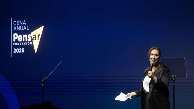 Vidal, presidenta de la Fundación Pensar, fue una de las oradoras de la cena anual.