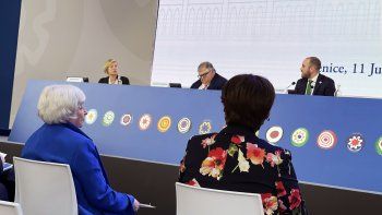 Martín Guzmán en la Conferencia Internacional de Cambio Climático.