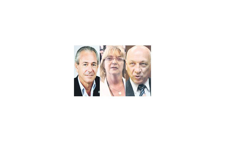 Mario Barletta, Lilia Puig de Stubrin y Antonio Bonfatti